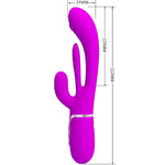Pretty Love Shania Vibrador Multifunción Triple Conejo Rosa