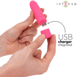Intense - Symone Bala Vibradora Recargable USB 8 Vibraciones Rosa 10 X 2,2 cm