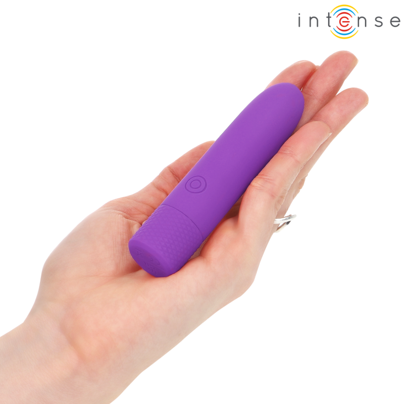 Intense - Symone Bala Vibradora Recargable USB 8 Vibraciones Morado 10 X 2,2 cm