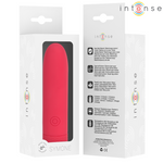 INTENSE - SYMONE USB RECARREGÁVEL VIBRATÓRIA BULLET 8 VIBRAÇÕES VERMELHO 10 X 2,2 CM