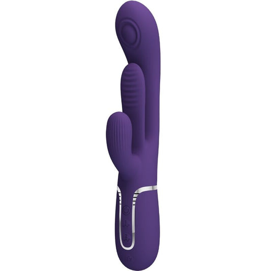 Pretty Love Shania Triple Rabbit Vibrador Multifuncional Morado