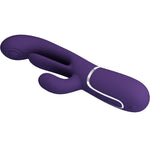 Pretty Love Shania Triple Rabbit Vibrador Multifuncional Roxo