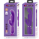 Pretty Love Shania Triple Rabbit Vibrador Multifuncional Roxo