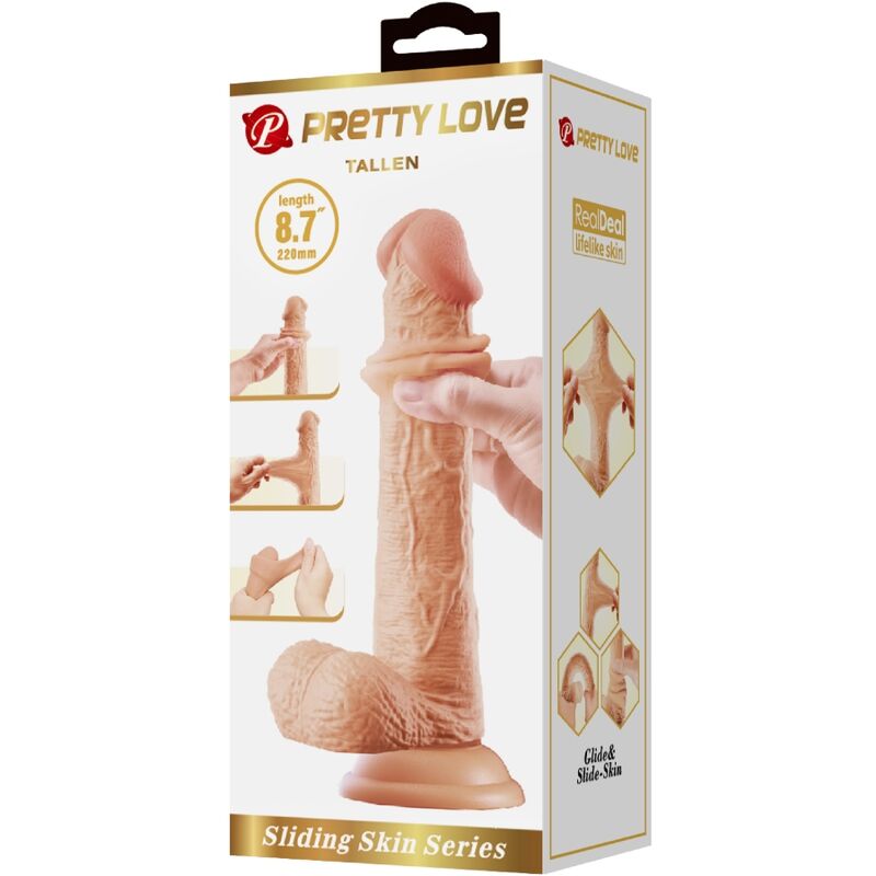 Pretty Love - Dildo Realista Alto 22 cm Carne