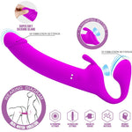 Pretty Love Zanini Strapless Strap-on 10 Vibrações Roxo