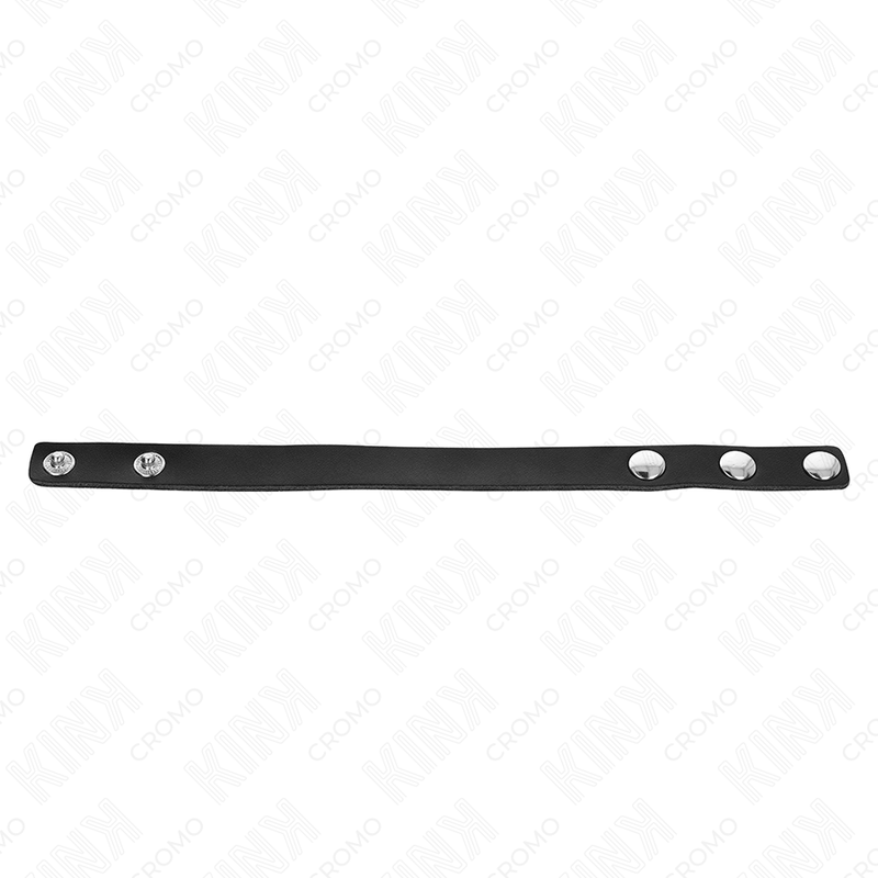 Kink - Anillo de Cuero para Pene con Cierre a Presión 21,5 X 1,5 cm