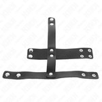 Kink - Anel de Couro Para Pénis Com Divisor de Bolas Ajustável