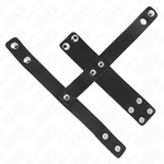 Kink - Anel de Couro Para Pénis Com Divisor de Bolas Ajustável