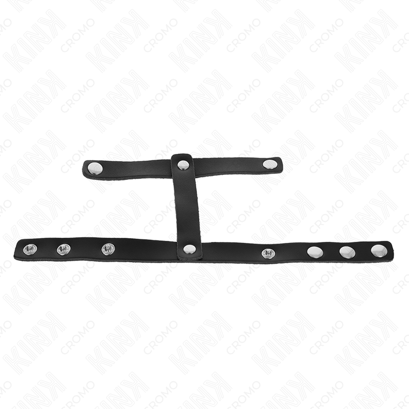 Kink - Anillo de Cuero Ajustable para Pene y Tinta Divisora de Bolsas