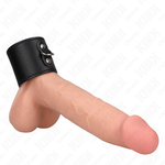 Kink - Anel de Couro Para Pénis Com Fecho de Pressão 18 X 5 cm