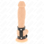 Kink - Anillo para Pene Doble de Cuero Ajustable