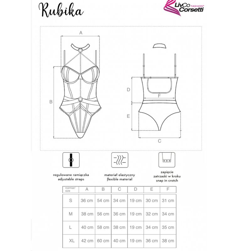 Livco Corsetti Fashion Melisenda Cf 1709 Bata de Baño + Camiseta + Tanga Negro S