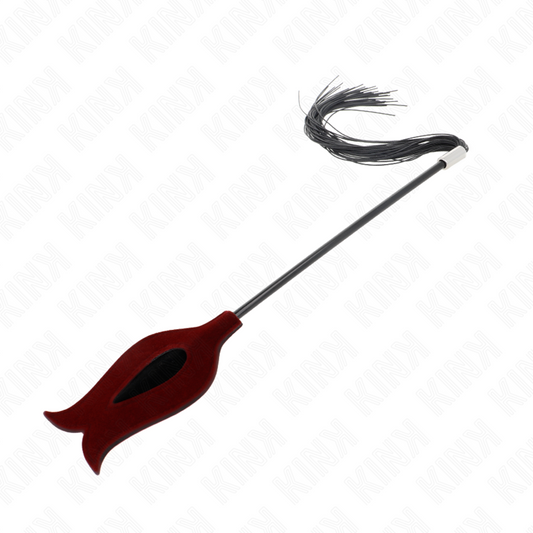 Kink - Chicote de Borla de Silicone Forma de Rosa 45 cm