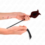 Kink - Látigo de Borla de Silicona con Forma de Rosa 45 cm