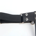 Subblime - 953744 Liga Punk de Cuero Ajustable Negra Talla Única