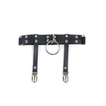 Subblime - 953744 Liga Punk de Cuero Ajustable Negra Talla Única