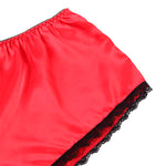 Subblime 953898 Camisola de Seda e Renda + Calcinha Vermelha S/m