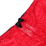 Subblime 953904 Camisola de Seda e Renda + Calcinha Vermelha L/xl