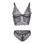 Subblime 953928 Camisola de Seda e Renda + Calcinha Preta L/xl