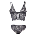 Subblime 953928 Camisola de Seda e Renda + Calcinha Preta L/xl