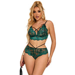Subblime 954086 Sutiã + Calcinha Renda Verde S/m