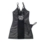 Subblime 954178 Vestido + Tanga Cuero Negro L/xl