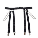 Subblime 954260 Body Com Correntes + Cinta-liga Preto S/m