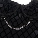 Subblime 954260 Body Com Correntes + Cinta-liga Preto S/m