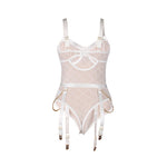 Subblime 954291 Body con Cadenas + Liguero Blanco L/XL
