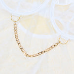 Subblime 954291 Body con Cadenas + Liguero Blanco L/XL