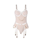 Subblime 954291 Body con Cadenas + Liguero Blanco L/XL