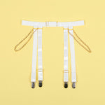 Subblime 954291 Body con Cadenas + Liguero Blanco L/XL