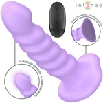 Intense Brenda Vibrador Tamaño M Diseño Espiral 10 Vibraciones Morado Control Remoto
