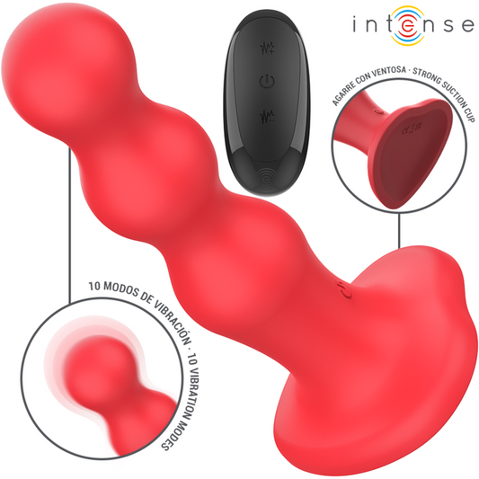 Intense Cody Vibrador Con Ventosa Rojo Control Remoto