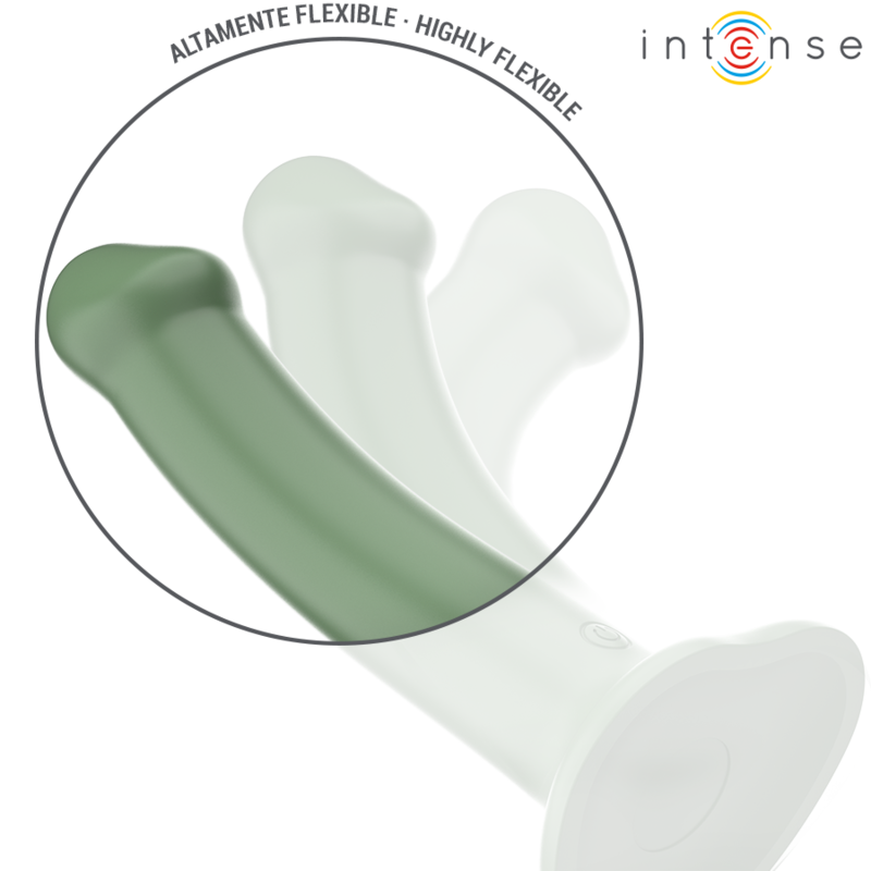 Intense Becca Vibrador Com Ventosa 10 Vibrações Verde Controle Remoto