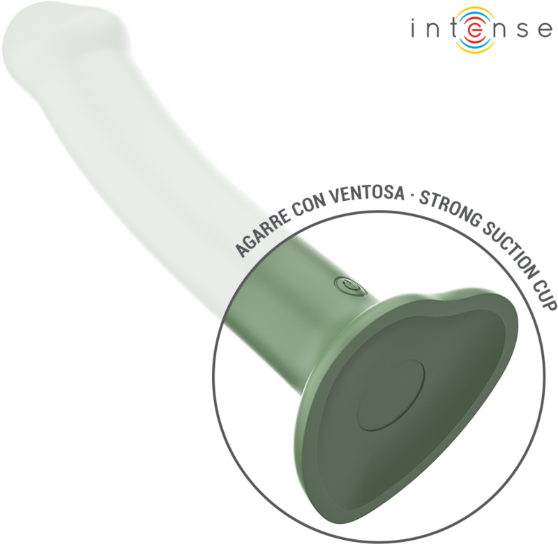 Intense Becca Vibrador Com Ventosa 10 Vibrações Verde Controle Remoto