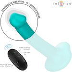 Intense Katie Vibrador Com Ventosa 10 Vibrações Azul Controle Remoto