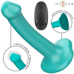 Intense Katie Vibrador Com Ventosa 10 Vibrações Azul Controle Remoto