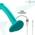 Intense Katie Vibrador Com Ventosa 10 Vibrações Azul Controle Remoto