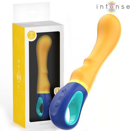 Vibrador Shaggy de punto G Intenso Amarillo