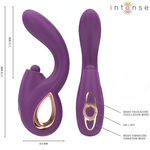 Intense Lali Multifuncional Vibrador G-spot Tapping & Thrust & Vibration Roxo