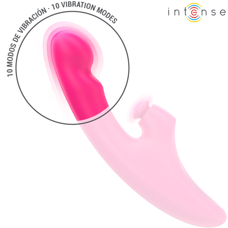 Intense Emi Vibrador 13,5 Cm Multifunção 3 Em 1 10 Vibrações Rosa