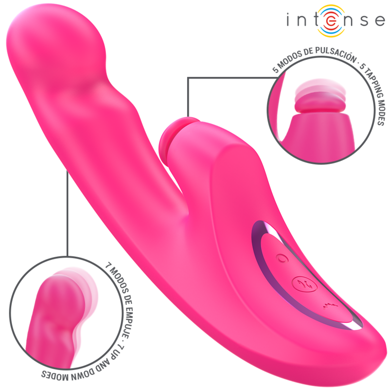 Intense Emi Vibrador 13,5 cm Multifunción 3 en 1 10 Vibraciones Rosa