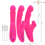 Intense Emi Vibrador 13,5 Cm Multifunção 3 Em 1 10 Vibrações Rosa
