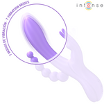 Intense Miko Triplo Vibrador Coelho & Estimulador & Anal 7 Vibrações Roxo