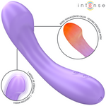 Intenso Vibrador Becky Calentable 19 Cm 7 Vibraciones Morado