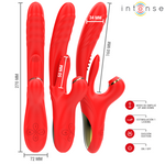 Intense Karol Multifunção Vibrador Impulso & Estimulação & Sucção Vermelho