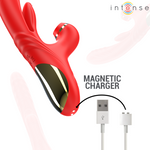 Intense Karol Multifunção Vibrador Impulso & Estimulação & Sucção Vermelho