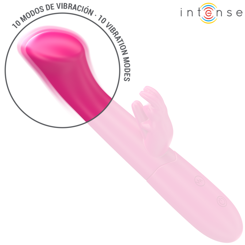 Intense Julieta Rabbit Vibrador 18,6 Cm 10 Vibrações Rosa