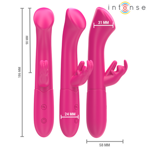 Intense - Julieta Rabbit Vibrador 18,6 cm 10 Vibrações Rosa